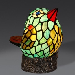 Bird Tiffany Farget Glass...