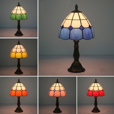 20 cm American Farget Glass Tiffany bordlampe