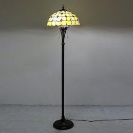 Gulvlampe i Tiffany-stil...