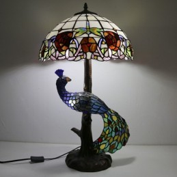 Tiffany stil bordlampe med...