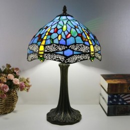 Tiffany-stil bordlampe 12...