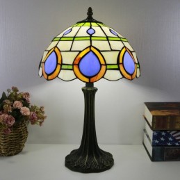 Tiffany-stil bordlampe 12...