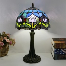 Tiffany-stil bordlampe 12...