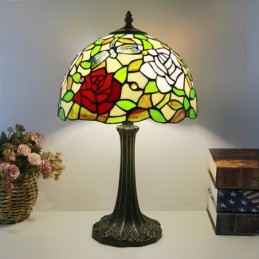 Tiffany Style Gul bordlampe...