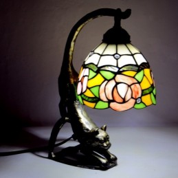 Tiffany-stil bordlampe Rose...